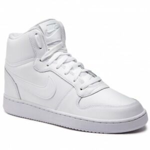 white nike shoes high tops