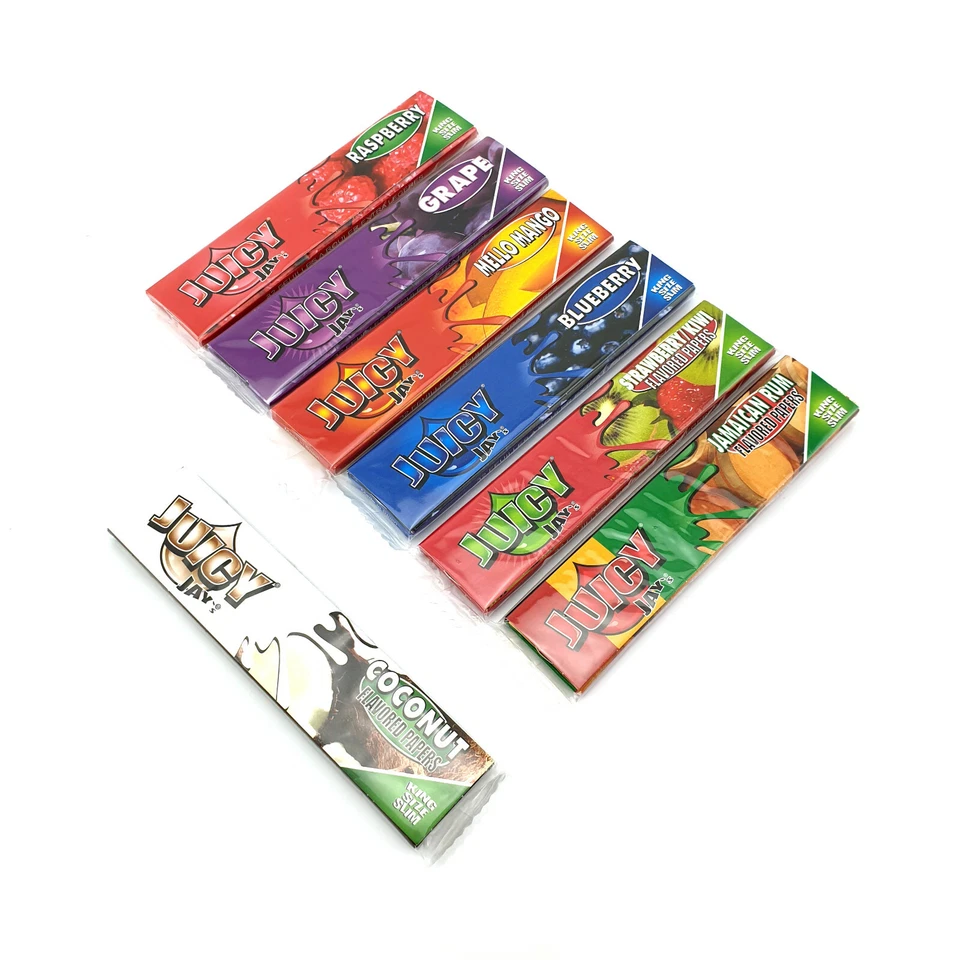 Juicy Jays King Size Slim Flavoured Rolling Papers Fruity FlavourSkins