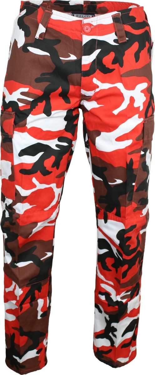 Relco Mens Army Combat Cargo Camouflage Camo Military Work Relco Mens Army Combat Cargo Camouflage Camo Military Work