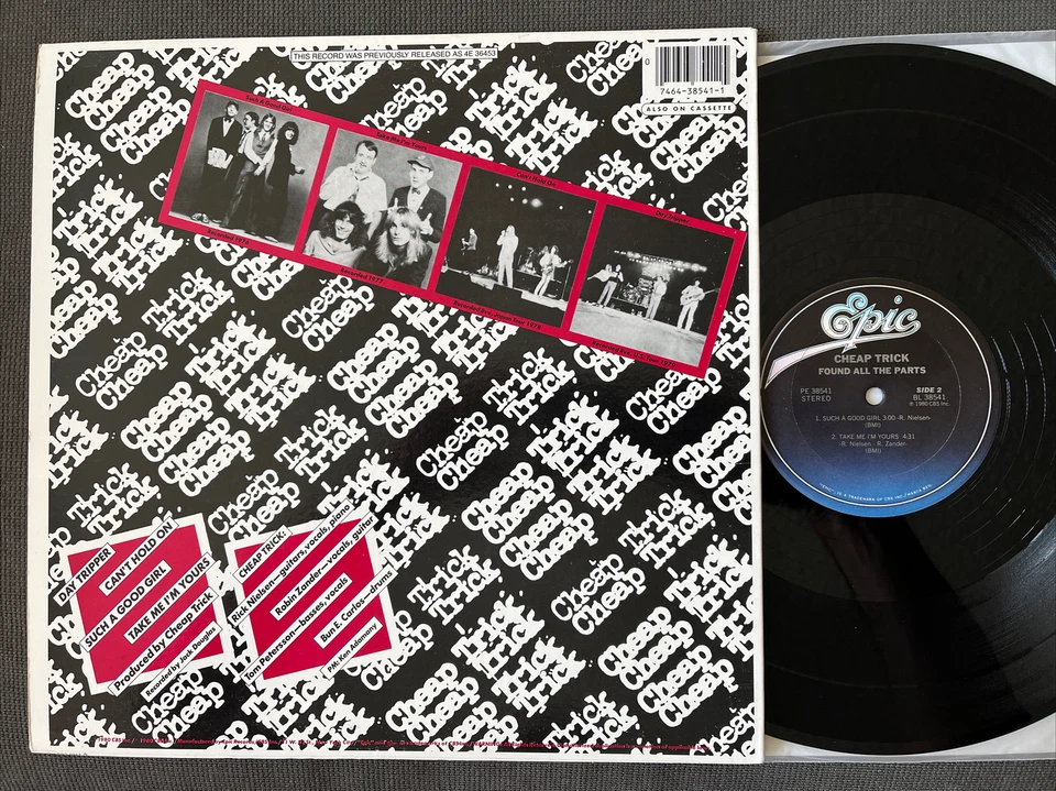 Cheap Trick - Found All The Parts - 1980 Epic PE 38541 виниловый EP отличное состояние - Изображение 2 из 2