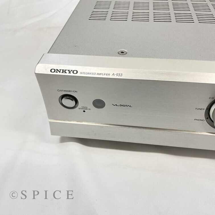 ONKYO A-933 Integrated Amplifier With Remote Control Audio Used From Japan