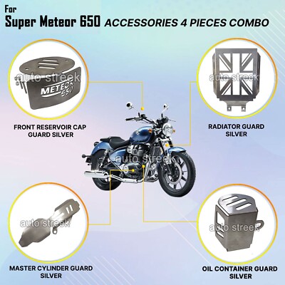 Passend Für Royal Enfield ''SUPER METEOR 650'' 4-Teiliges Zubehör-Kombipaket - 11