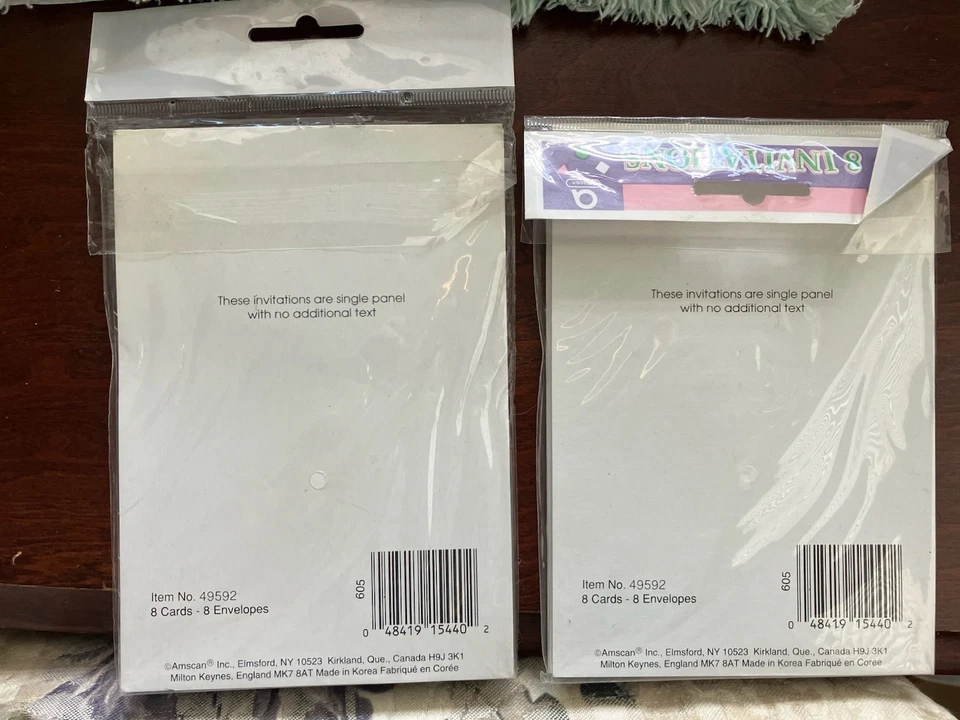 Baby Shower Invitations Set of 2 (16 Cards /Envelopes) Teddy Bear Theme  - Image 2 of 2