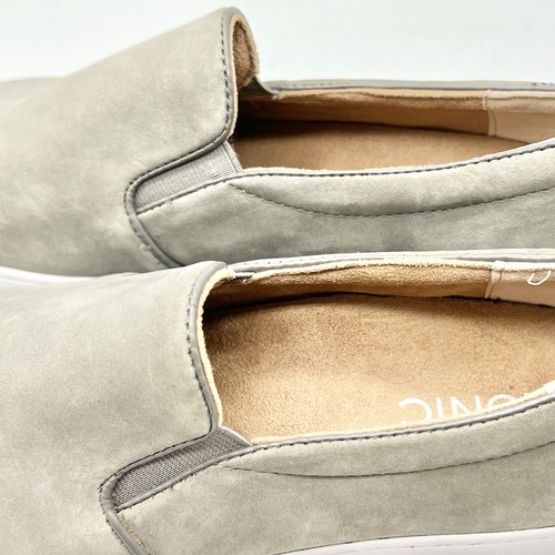 Vionic Shoes mocassino slip on taglia 7 sneakers casual grigio pelle scamosciata - Foto 8 di 10