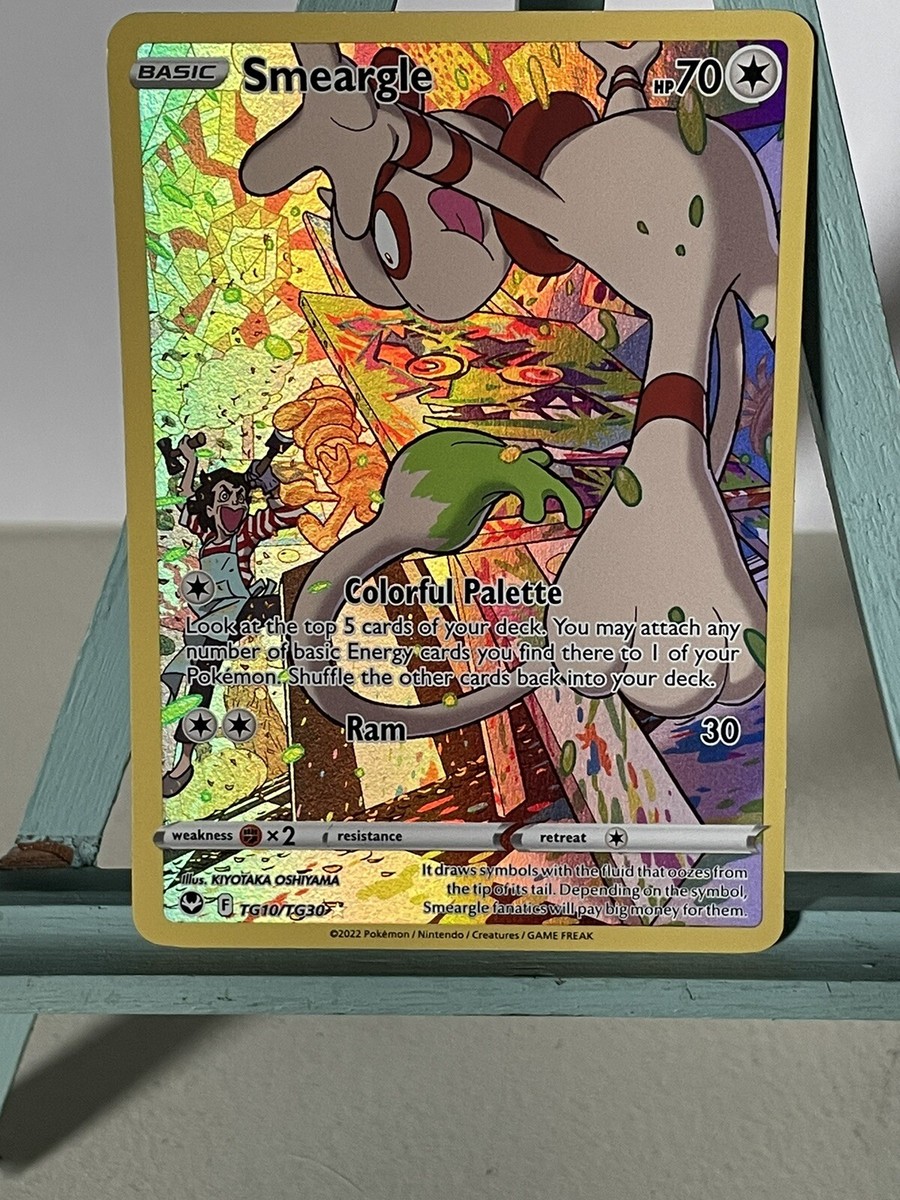 smeargle shiny pokemon card Pokémon TCG SWSH Silver Tempest Smeargle #TG10/TG30