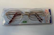 2 pairs Magnivision Redireaders Gold Tortoise Reading Glasses 1.50
