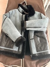 shearling leather coat large mens jacket