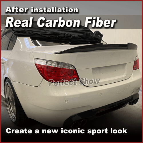 Für BMW E60 M5 520i 525i Carbon Spoiler Kofferraum Heckspoiler Lippe Heckflügel - Bild 3 von 14