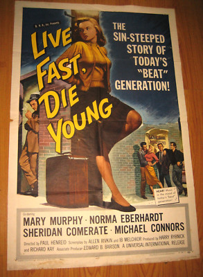 Live Fast, Die Young, Original 1sh Movie Poster 