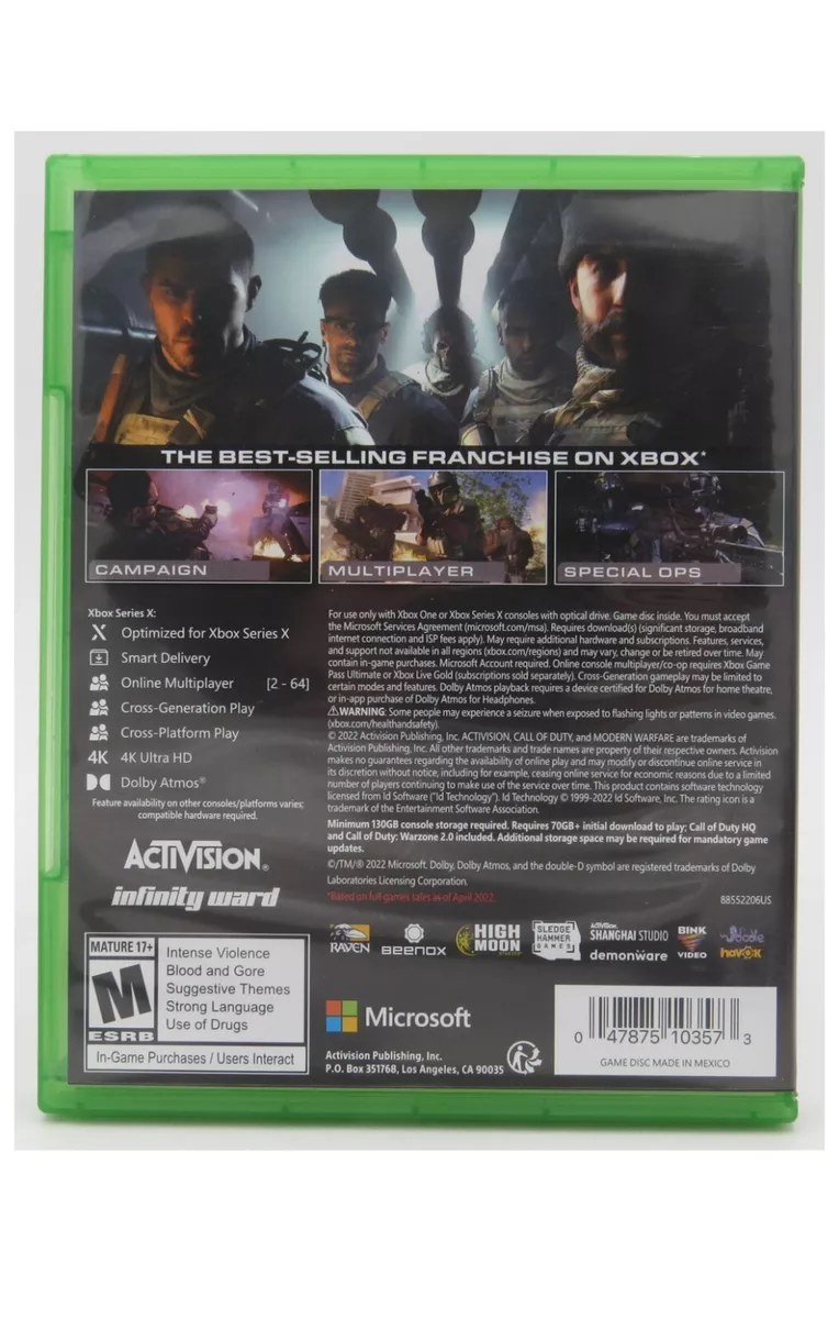  Call of Duty: Modern Warfare II - Xbox Series X & Xbox One :  Activision Inc: Everything Else