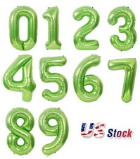 40" Green Number Foil Balloon Birthday Party Decoration
