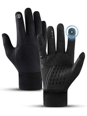 Sporthandschuhe mit Touchscreen empfindlichem Finger Größe XL extra groß in schwarz