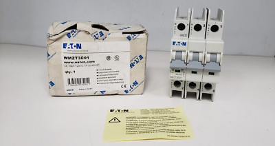 EATON WMZT3C01 (FAZ-C1-3-NA) CIRCUIT BREAKER, 3P 1A, 10kA 480Y/277V, TYPE C, NIB