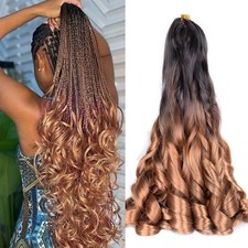 Braiding Hair Pre Stretched 24 inch 2 Packs 24 Inch pack of 2 , A-T4/30