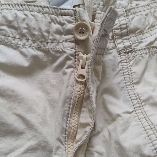 Gap Baggy Cargo Pants size 16 Utility Lightweight Cotton 2008 Beige Surplus - Picture 3 of 14