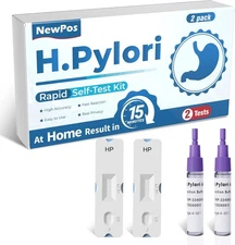H Pylori Test Kit – 2 PCS Self-Test 99.9% Accurate Fast Results