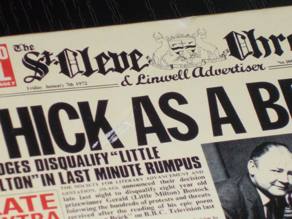 Jethro Tull CD- Box 25th " THICK AS A BRICK " inkl. St. Cleve Zeitung ! - Bild 2 von 4