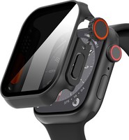 HüLle FüR Apple Watch 45Mm SchutzhüLle Anti Spy UltradüNn PC Schwarz Schutz Case