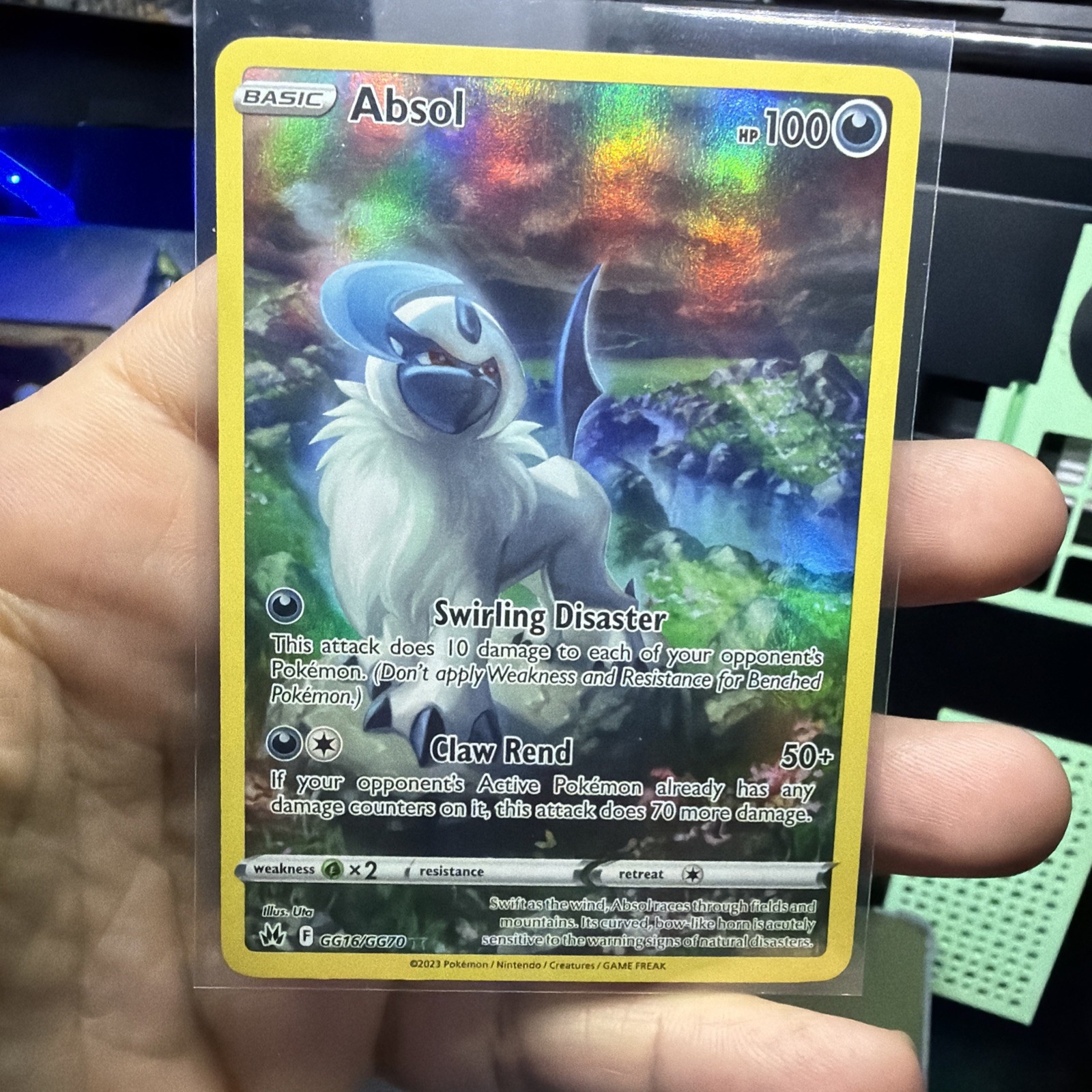 Pokémon TCG Absol GG16/GG70 Crown Zenith: Galarian Gallery Holo Ultra Rare NM