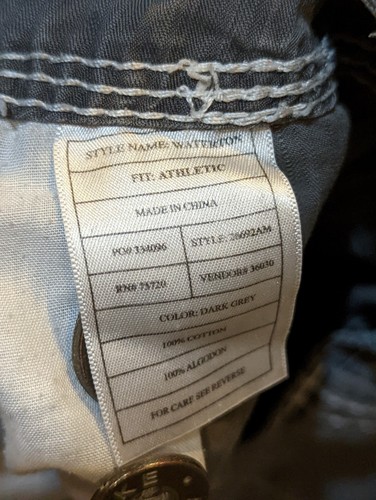 BKE Waterton Cargo Shorts Mens 36x24 Dark Gray Athletic Fit - Picture 5 of 5