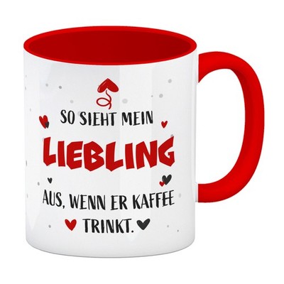 So sieht mein Liebling aus wenn er Kaffee trinkt Kaffeebecher