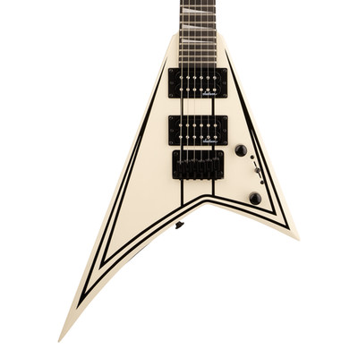 Jackson JS Series RR Minion JS1X Electric Guitar - White w/ Black Pinstripes