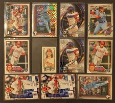 11-card Alec Bohm lot: incls. RC, parallels, mini