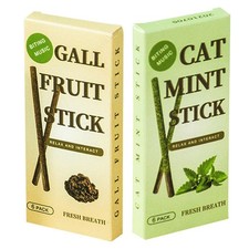 6 Sticks/box Catnip Cat Sticks Dried Natural Silvervine Chew Toy Teeth Cleaning