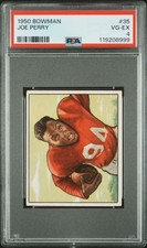 1950 BOWMAN #35 JOE PERRY PSA 4