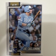 2026 Topps Series 1 Jac Caglianone #138 Kansas City Royals Rookie