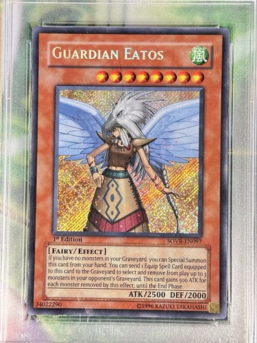 Yugioh Guardian Eatos SOVR-EN097 1st Edition Secret Rare PSA 7 Near Mint - Picture 3 of 11