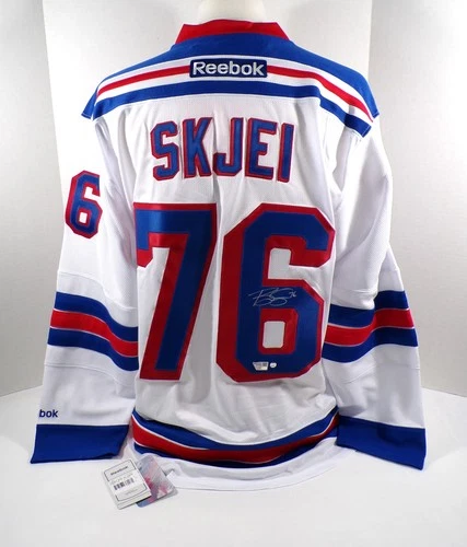 Brady Skjei Signed Reebok New York Rangers White Hockey Jersey Fanatics Auto