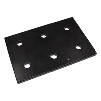 Montageplatte 6060-6 FüR Aluminiumprofile Schwarz 3030 3060 Profile