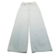 Levi's Premium Ribcage Wide Leg Jeans Women's Size 24 Glacier Light Wash 24x31 