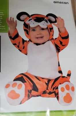 Kinder Kostüm Tiny Tiger Tiere Karneval Halloween 80 Amscan Motto-Party