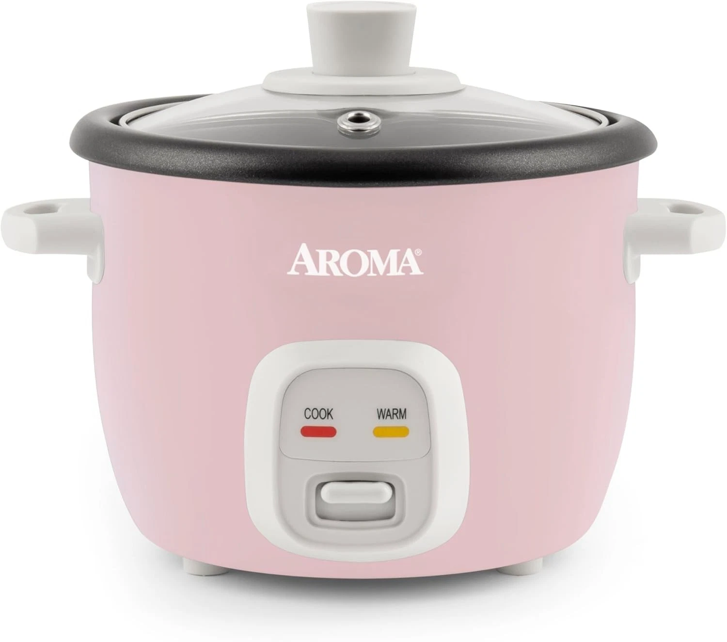 Housewares 4-Cups Cooked / 1Qt. Rice & Grain Cooker ARC-302NGP Pink