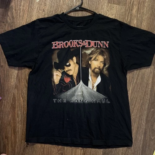 Vintage Brooks & Dunn 2006 The Long Haul Tour T-Shirt - Coun 2000s vintage concert t-shirt, vintage, single stitch, B+ condition