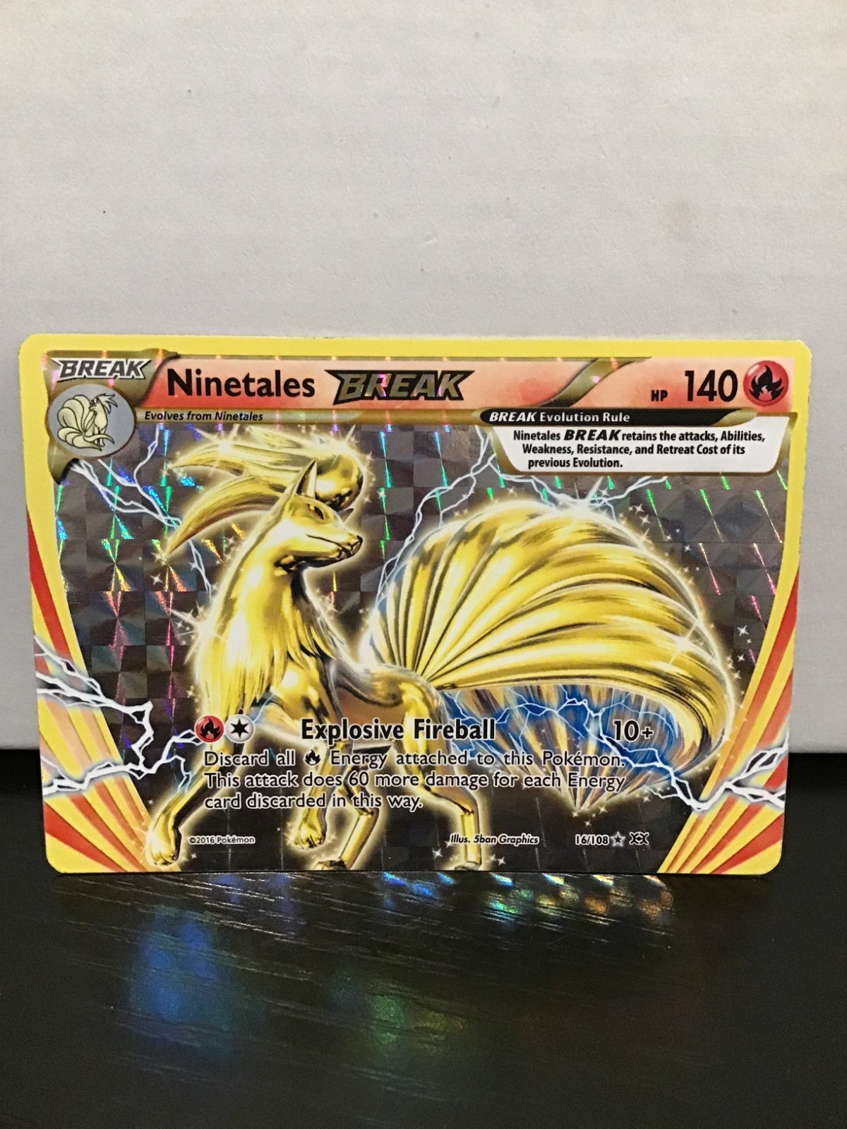 Ninetales BREAK 16/108 Pokemon Evolutions Holo Ultra Rare