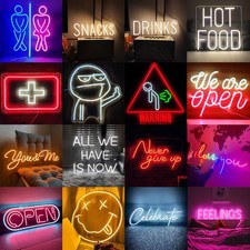 Insegna LED al neon luce USB lampada decorativa da parete configurazione di...