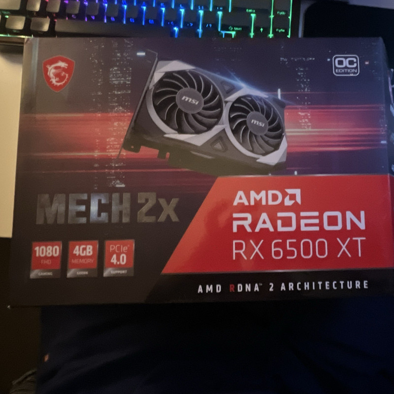 MSI MECH 2X OC AMD Radeon RX 6500 XT 4GB PCIe 4.0 Graphics Card