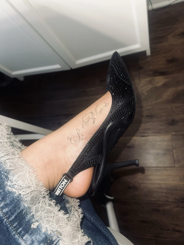 Sapatos femininos Louis Vuitton LV Archlight Sparkle Slingback tamanho 39 - Imagem 3 de 4