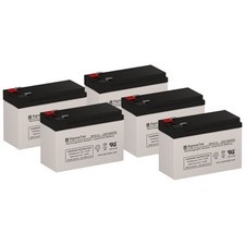 SigmasTek SP12-7.5 T2 SLA AGM Battery Set of 5 for Eaton Powerware PW9170 UPS