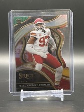 2023 SELECT CLUB LEVEL GREEN YELLOW PRIZM DIE CUT #269 FELIX ANUDIKE-UZOMAH RC