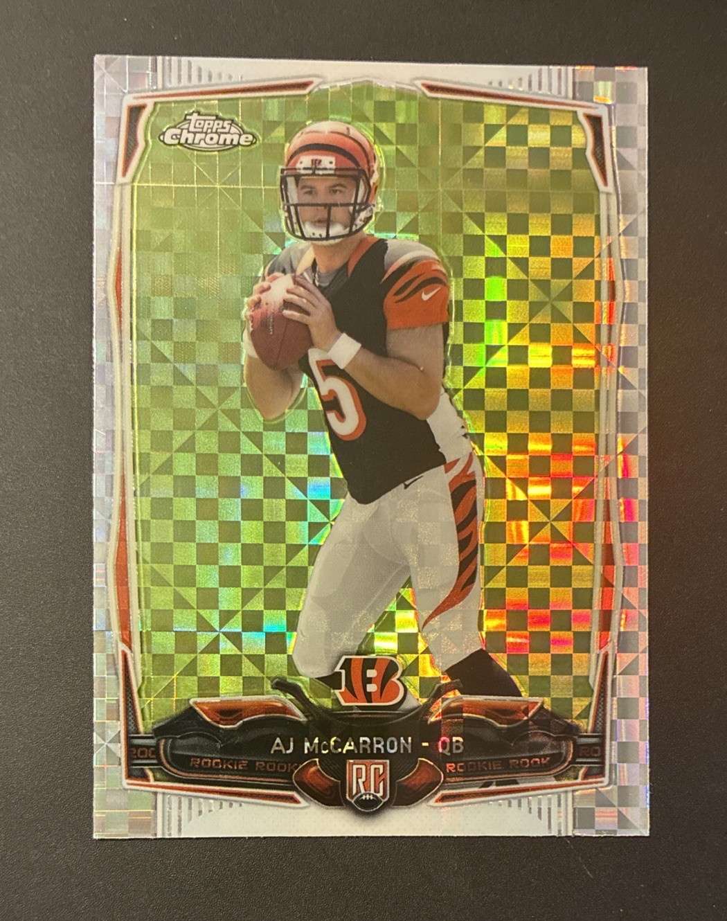 AJ McCarron Topps Chrome #144 X-Fractor