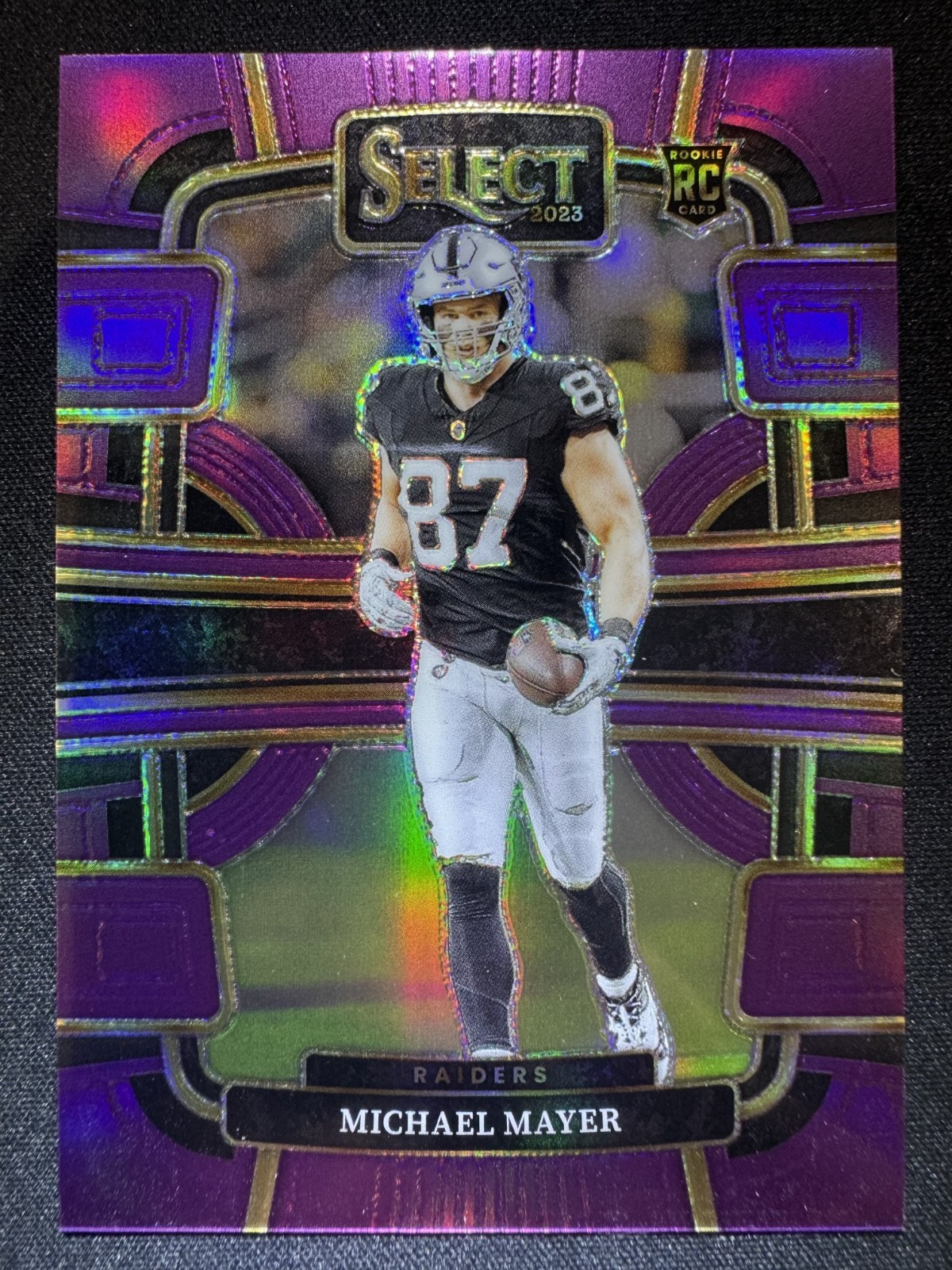 Michael Mayer 2023 Panini Select #57 Purple Prizm Rookie Concourse /75 (RC)