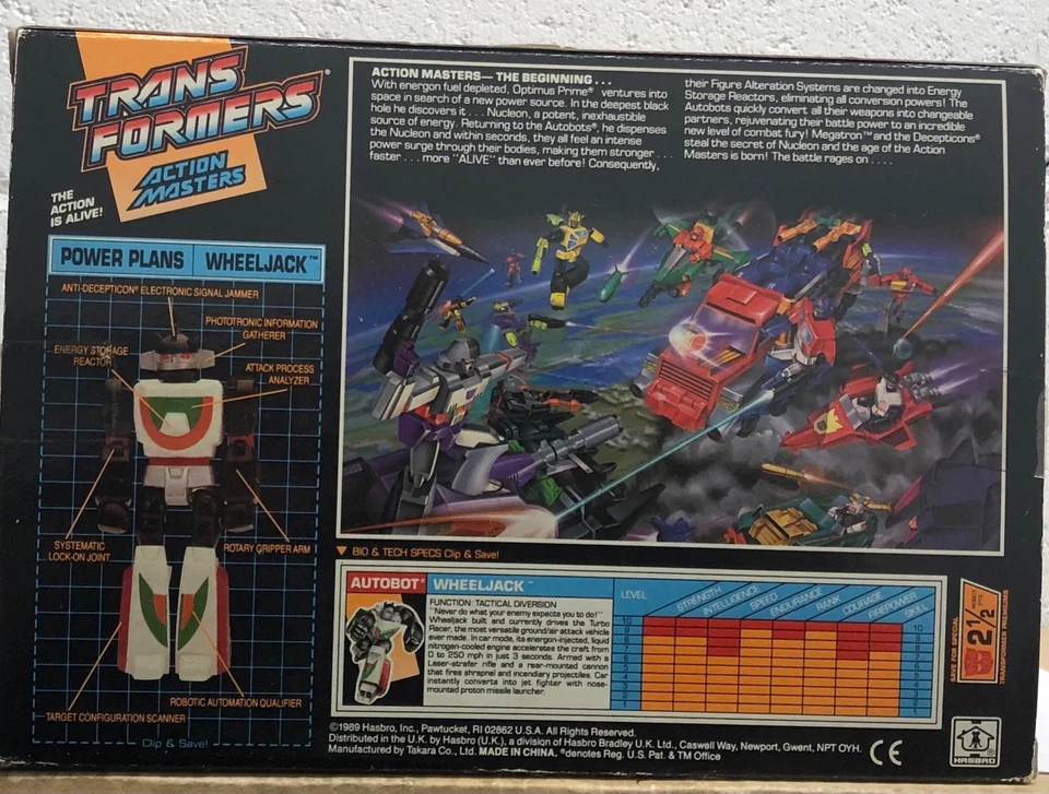 Transformers Action Masters Wheeljack & Turbo Racer Open Box G1 Contents SEALED - Image 3 of 4
