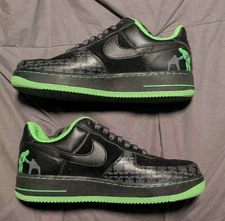 Nike Air Force 1 Premium Lucha Libre 313641-002 Black Green US 8