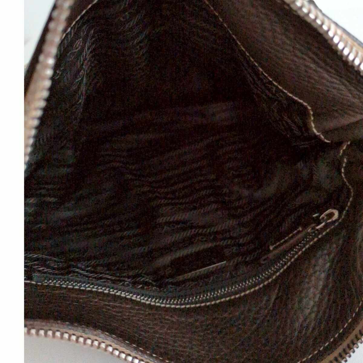 Prada Nylon Genuine Leather Shoulder Bag Vintage Excellent Condition Authentic thumbnail 9