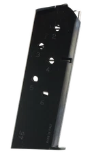 Mec-Gar MGCO4506B Standard  Blued Detachable 6rd 45 ACP for 1911 Officer        