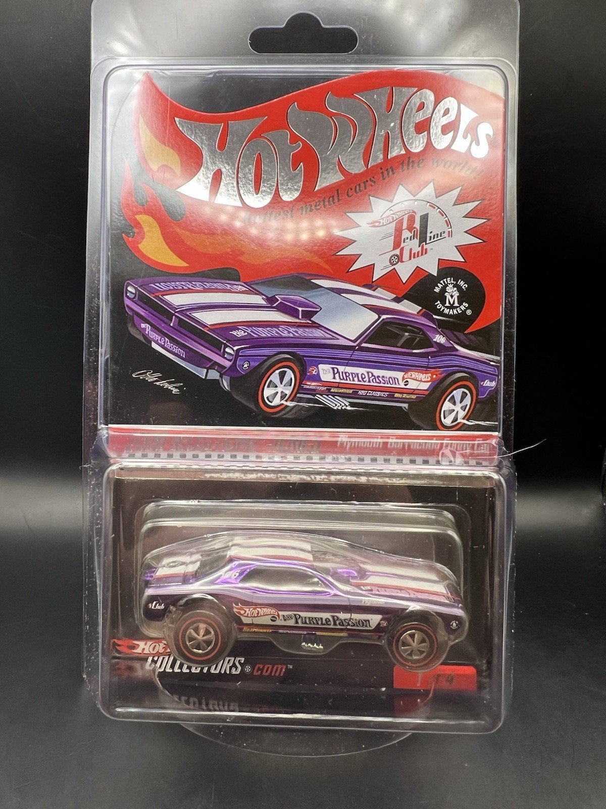 Hot Wheels sELECTIONs Series 2006 Plymouth Barracuda Funny Car Purple #4782/9813